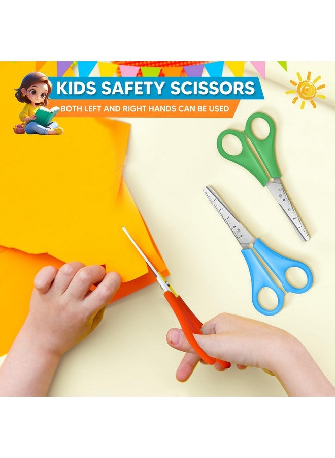 Taotree Kids Scissors Bulk of 12-Pack, Taotree 5" Kid Scissors for School Supplies, Kids Safety Scissors Art Craft Supplies, Small Scissors, Blunt Tip Scissor for Child Student Classroom Scrapbook Supplies - Image 3