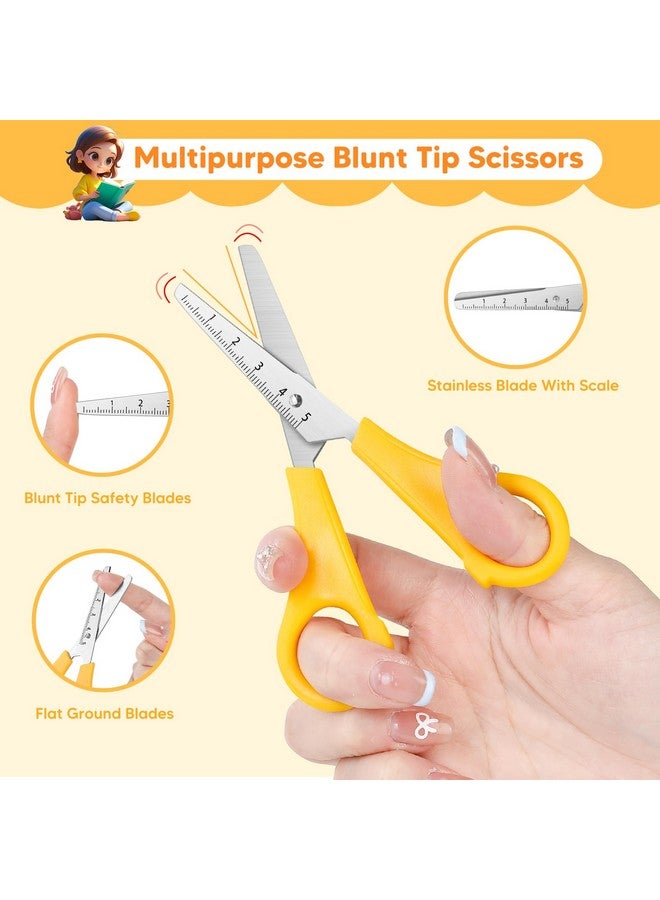 Taotree Kids Scissors Bulk of 12-Pack, Taotree 5" Kid Scissors for School Supplies, Kids Safety Scissors Art Craft Supplies, Small Scissors, Blunt Tip Scissor for Child Student Classroom Scrapbook Supplies - Image 2