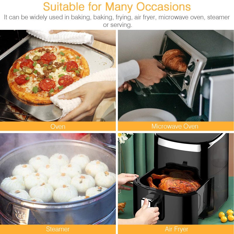 Air Fryer Paper Liners Non Stick Disposable Parchment Sheets 16Cm Diameter 30pcs Oil Absorbing - Image 4
