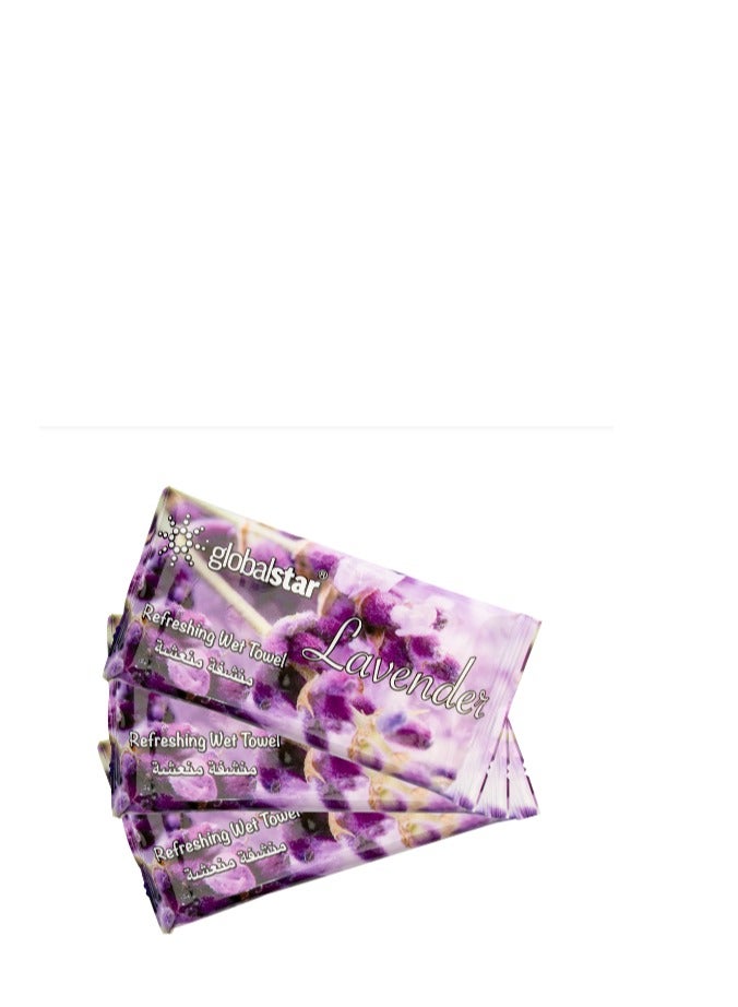 جلوبال ستار فوط مبللة منعشة برائحة اللافندر 25 قطعة - Image 1