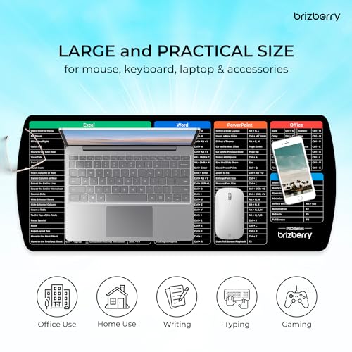 ARTBRIZ® Brizberry Extended Mouse Pad, Desk Mat, 740mm x 310mm x 3mm Large Printed Premium Anti Skid Rubber Base for Desktop Laptop Keyboard (DM Design 25) - Image 5