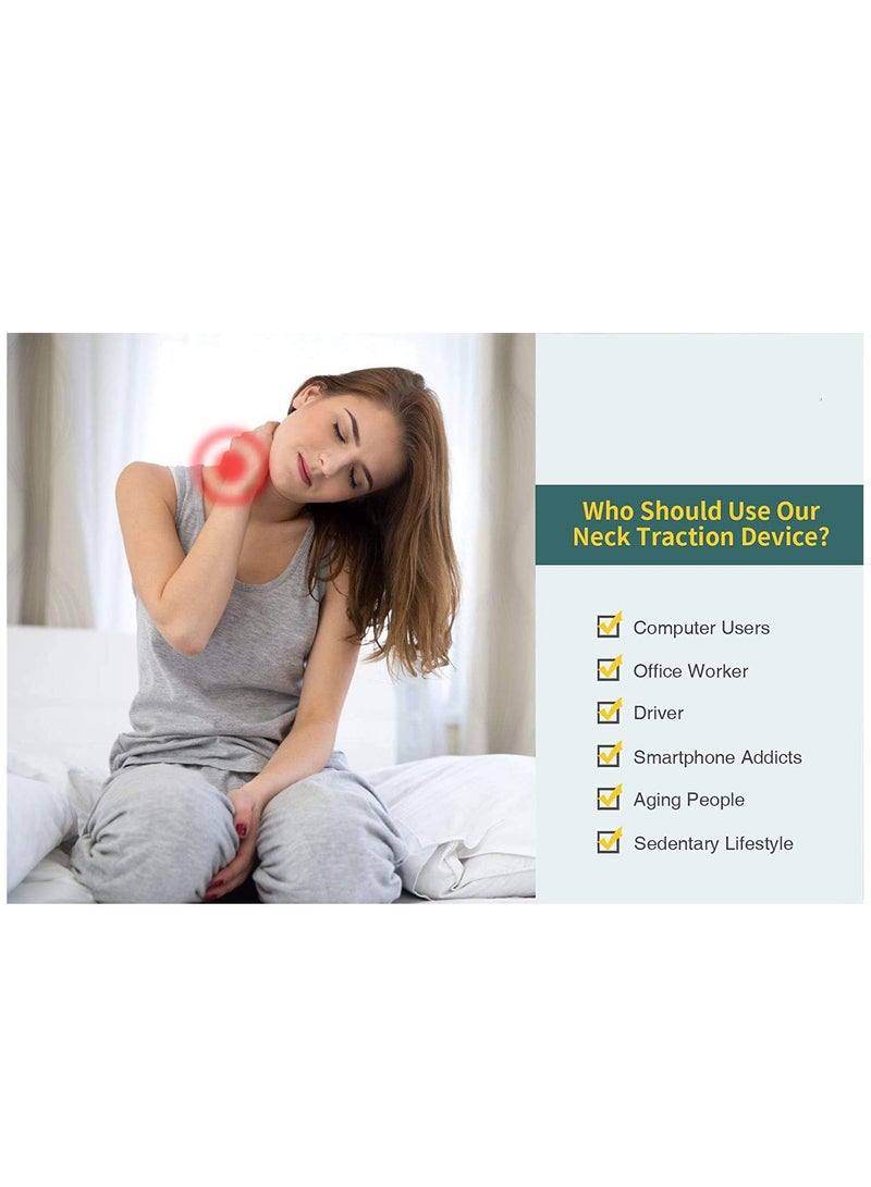 Zikra Portable Over-Door Cervical Neck Traction Device for Home Use - Effective Relief for Neck Pain, Arthritis, Disc Bulges, and Spinal Decompression - Ideal for Home Physical Therapy, Black - Image 3