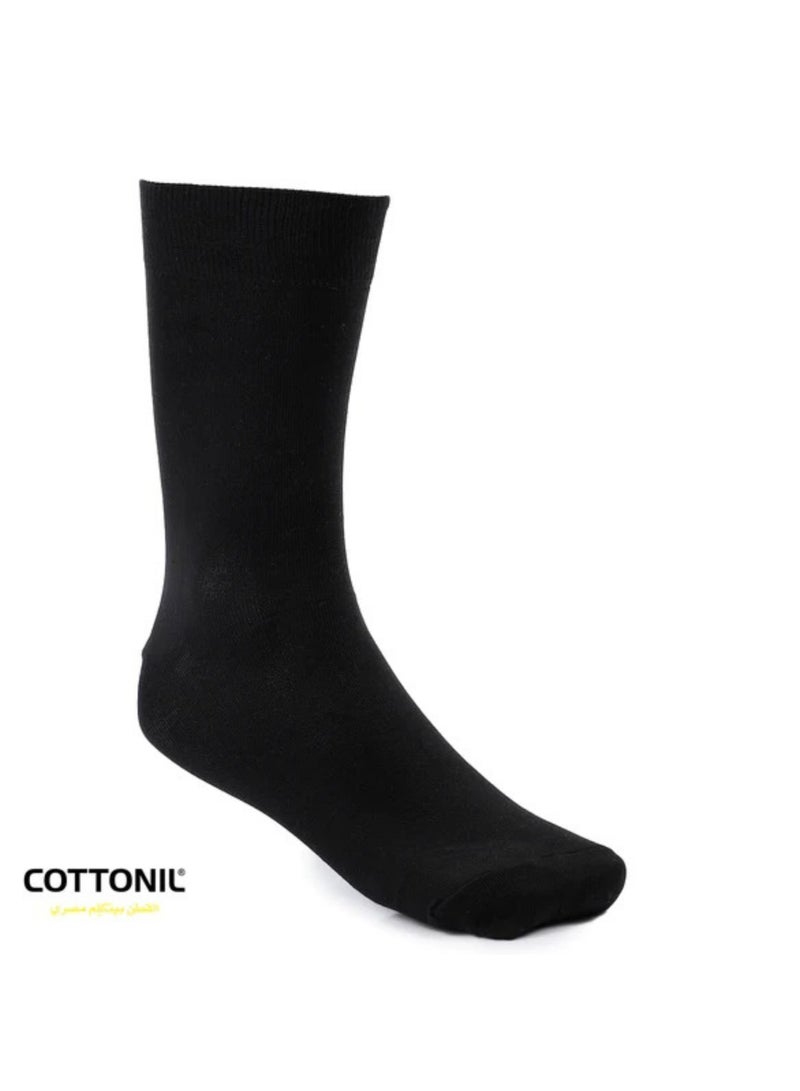 COTTONIL Pack of 4 Cotton Casual Dress Classic Socks for Men  - Image 2