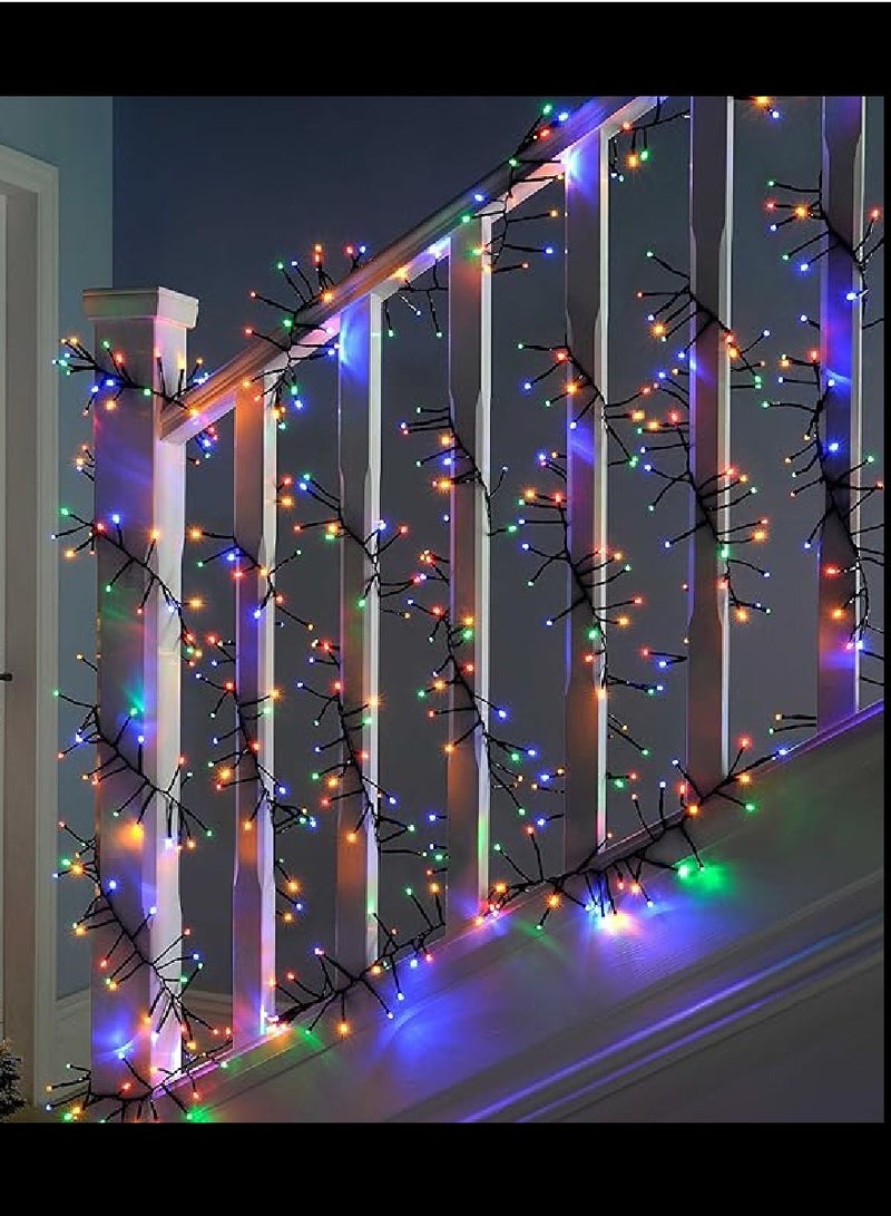 جيهام 300 LED 18 متر ستارة أضواء سلسلة أضواء متعددة الأوضاع أضواء الجنية أضواء معلقة لغرفة النوم، الزفاف، المنزل والحديقة الجنية ضوء أضواء عيد الميلاد أضواء RGB لزينة عيد الميلاد  - Image 3