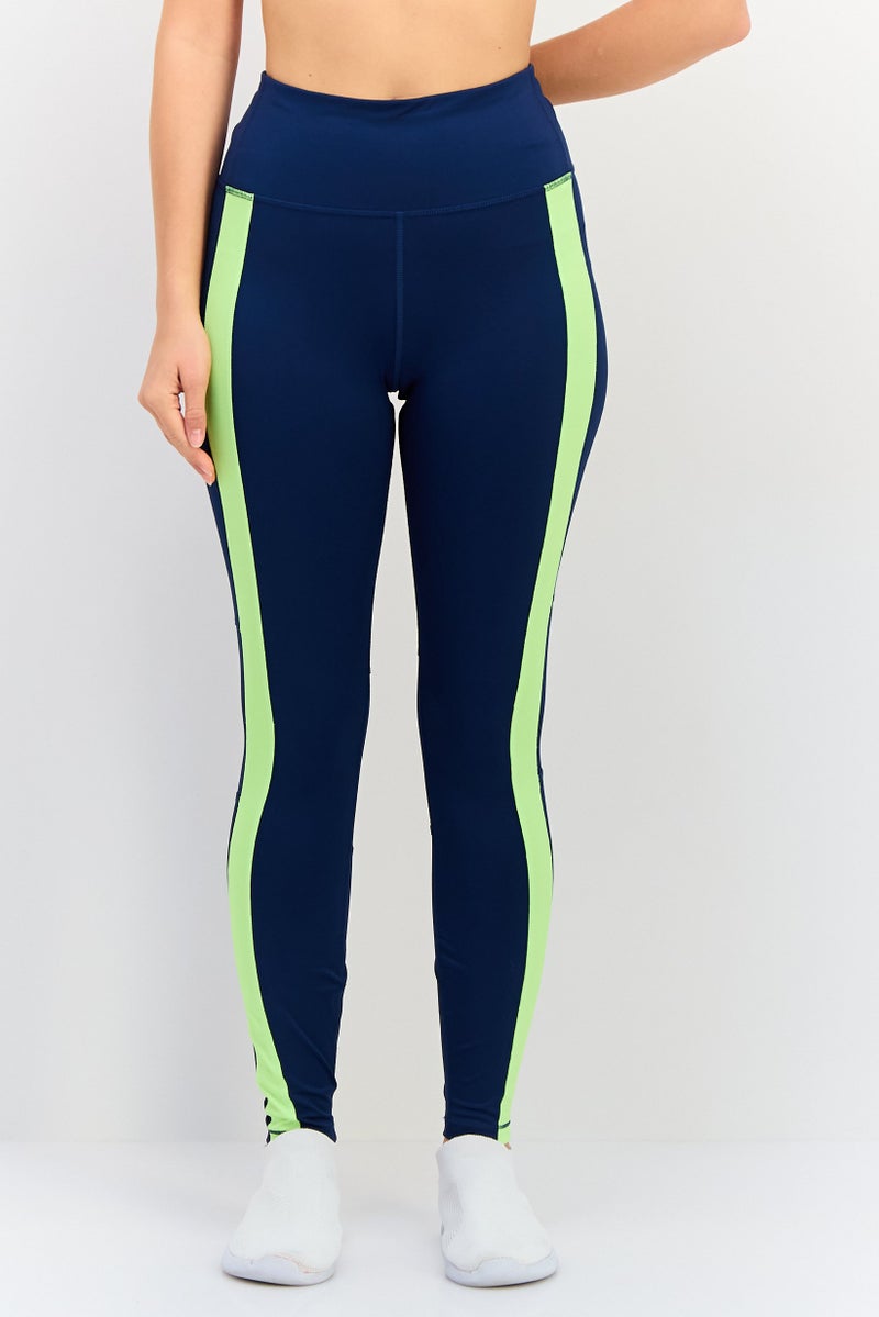 PUMA Women Sportswear Fit Pull On Training Leggings, Navy - Image 1