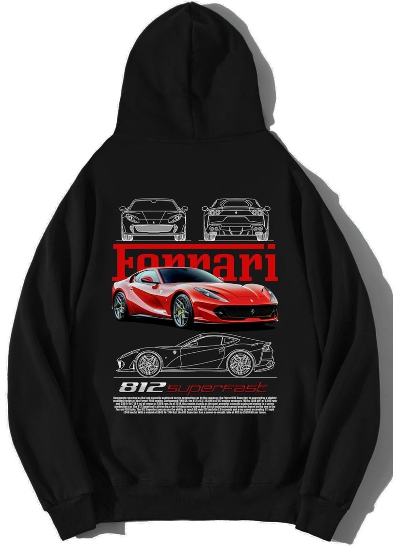BRZ Collection - Unisex Oversize Ferrari 812 Superfast Hoodie - Image 1