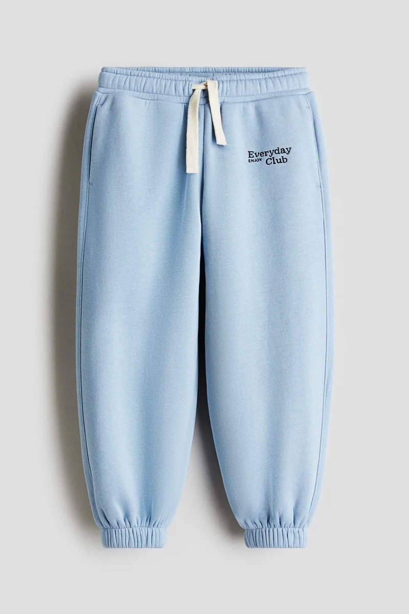H&M Embroidery-detail joggers