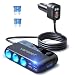 Vansoet 158W Cigarette Lighter Splitter 9 in 1 Car Cigarette Lighter with 3 Socket Multi Port Dual PD30W and 3 USBA QC30 Cigarette Lighter Adapter for Car Truck Ipad Phone - Image 2