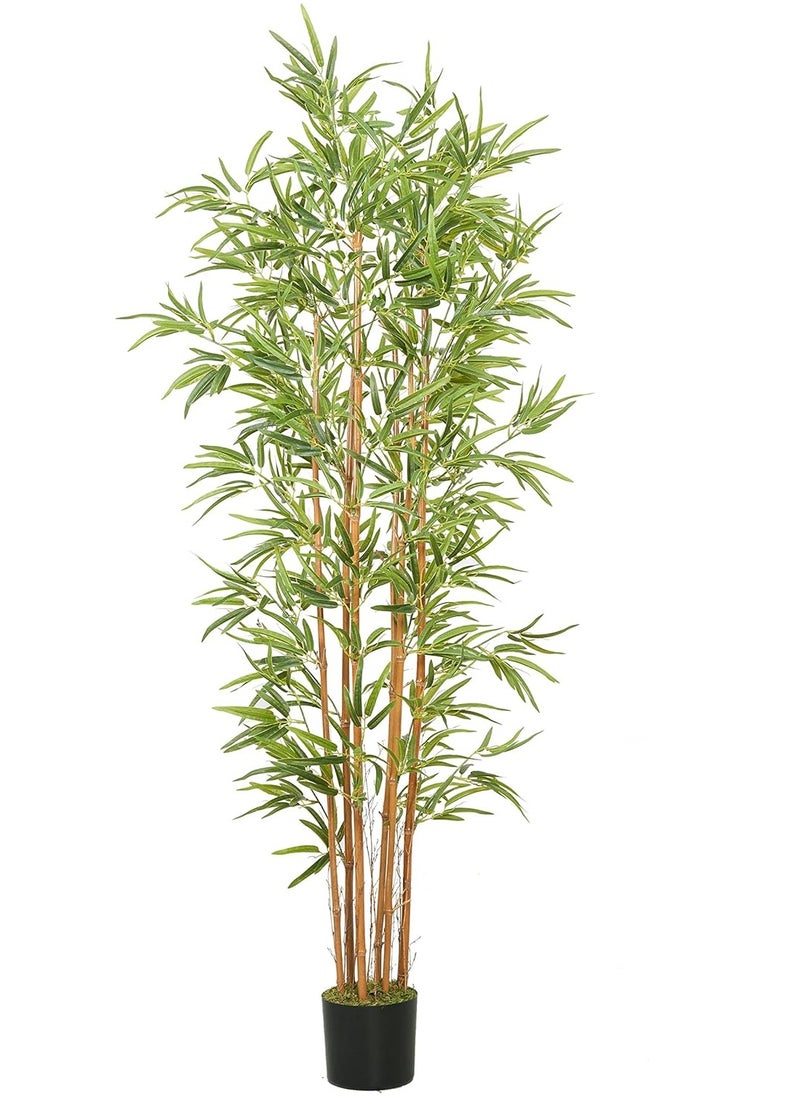 ESSENTIALS 360 Artificial Plant Bamboo Tree 150cm High, Artificial Plants Fake Plant with Pot, Outdoor & Indoor Artificial Tree for Home Decor, Lifelike Texture Faux trees, Decorative Faux Plants  - Image 1