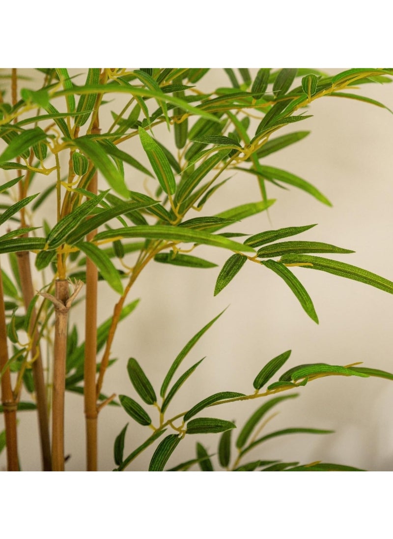 ESSENTIALS 360 Artificial Plant Bamboo Tree 150cm High, Artificial Plants Fake Plant with Pot, Outdoor & Indoor Artificial Tree for Home Decor, Lifelike Texture Faux trees, Decorative Faux Plants  - Image 2