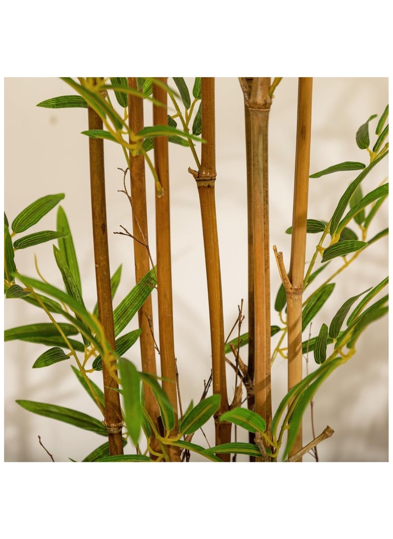 ESSENTIALS 360 Artificial Plant Bamboo Tree 150cm High, Artificial Plants Fake Plant with Pot, Outdoor & Indoor Artificial Tree for Home Decor, Lifelike Texture Faux trees, Decorative Faux Plants  - Image 3