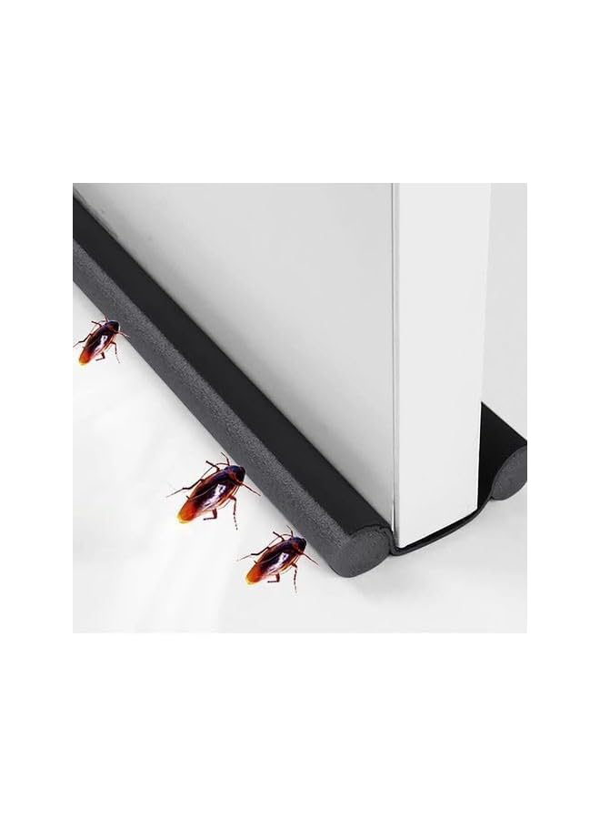 The Bros مانع تسرب الهواء للباب (95 سم) شريط ختم أسفل الباب، مخفض للضوضاء، حارس للهواء البارد، عازل للصوت، فرشاة أسفل الباب، شريط عزل الفجوات - Image 5