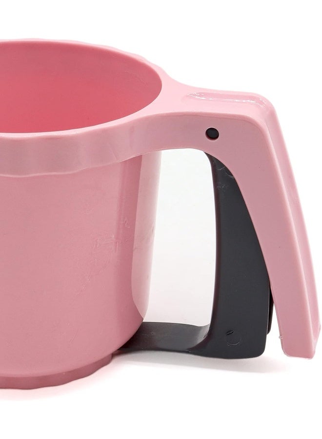 Winds Trading Gondol Polycarbonate Automatic Flour Sifter, Pink Color Plastic Flour Sifter Handheld Shaker Sugar Powder Kitchen Strainer Baking Tool for Home (11x15cm) - Image 3