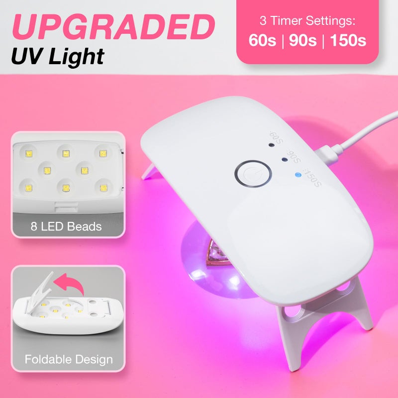 YIEHO 300g UV Resin Kit with Light and Molds, Arts and Crafts for Adults, Jewelry Making Kit for DIY Keychain, Earring and Necklace - Image 4