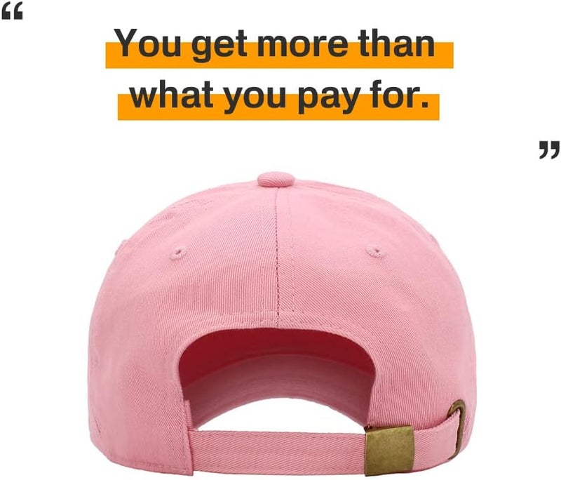 KBETHOS Classic Unisex Cotton Adjustable Low Crown Baseball Cap – Plain Dad Hat - Image 5