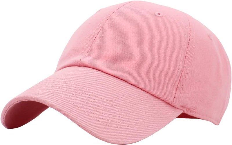 KBETHOS Classic Unisex Cotton Adjustable Low Crown Baseball Cap – Plain Dad Hat - Image 1