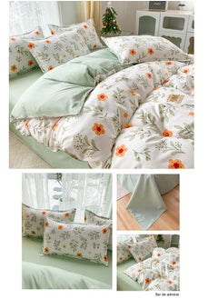 GUDOO 4 Piece King Size/Single Size Bedding Printed Luxury Printed Duvet Cover Comforter Set Cotton Multicolour High Cotton Quality Bedding Set Kids' Duvet Covers 200 x 230 cm  - Image 3