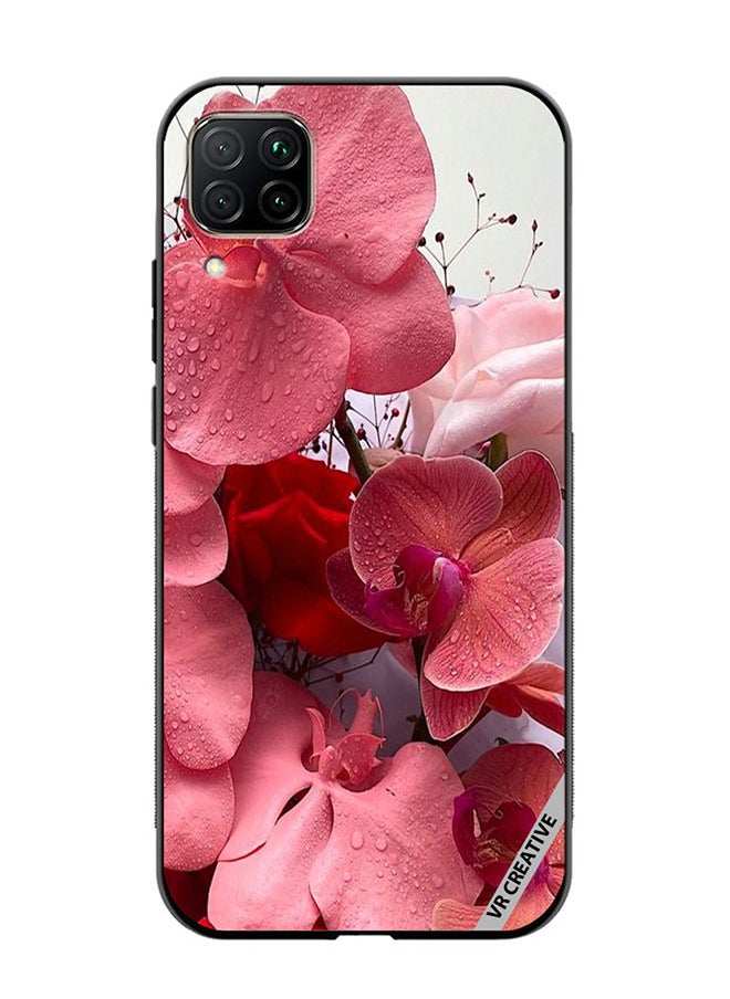 VR CREATIVE Protective Case Cover For Huawei Nova 7i/P40 Lite Flower Design Multicolour  - Image 1