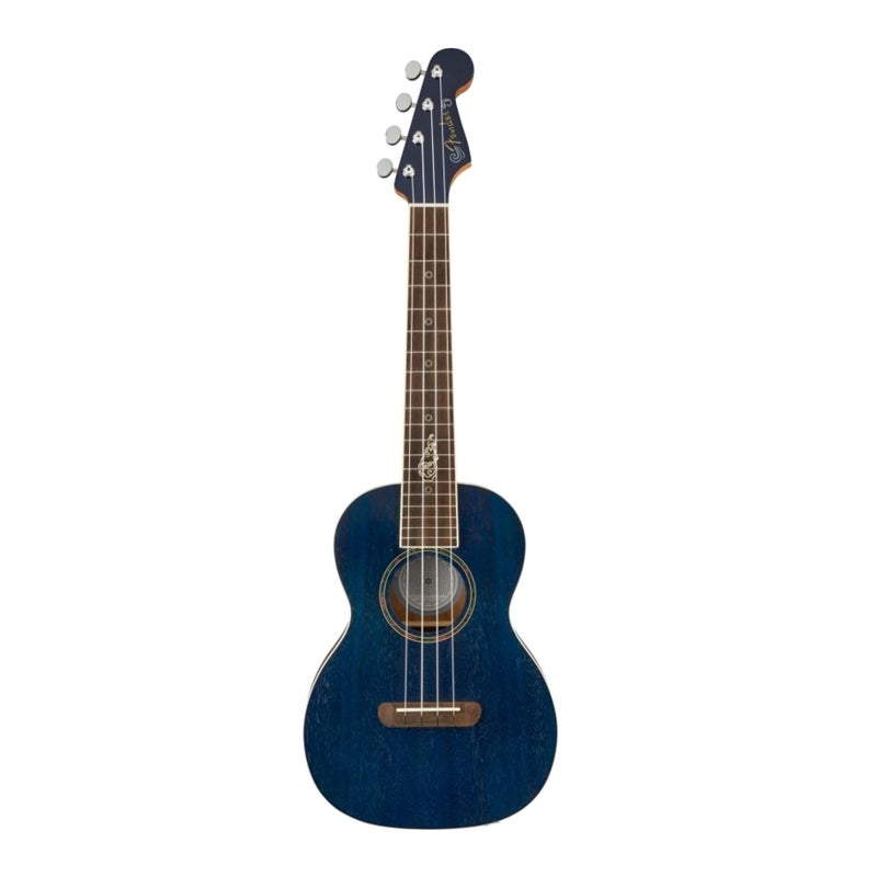Fender Dhani Harrison Tenor Ukulele Sapphire Blue with Gig Bag
