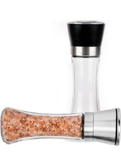 Çarşıhan Adjustable Black Pepper Salt Grinder Grinder Salt Shaker 2 Pieces Chrome, 2 Pieces Plastic  - Image 3