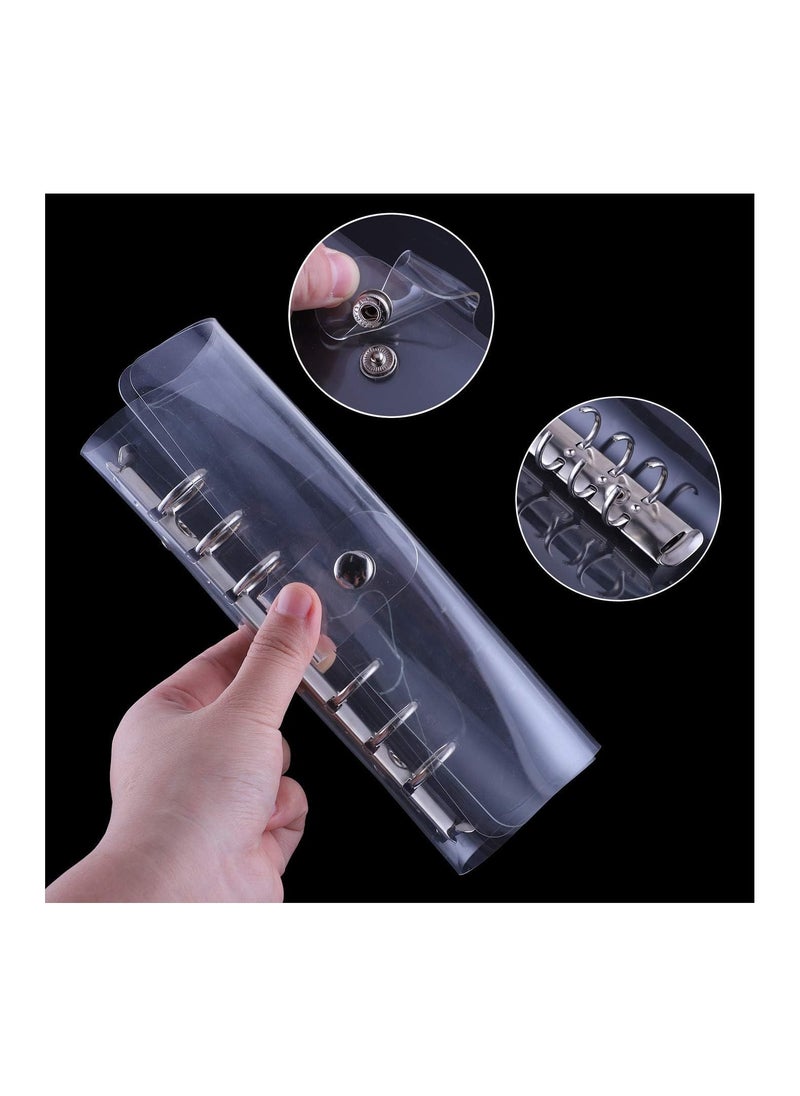 SYOSI - Notebook Binder A6 PVC Notepad Sheet Shell Cover File Folder 6 Holes Binder DIY - Image 1