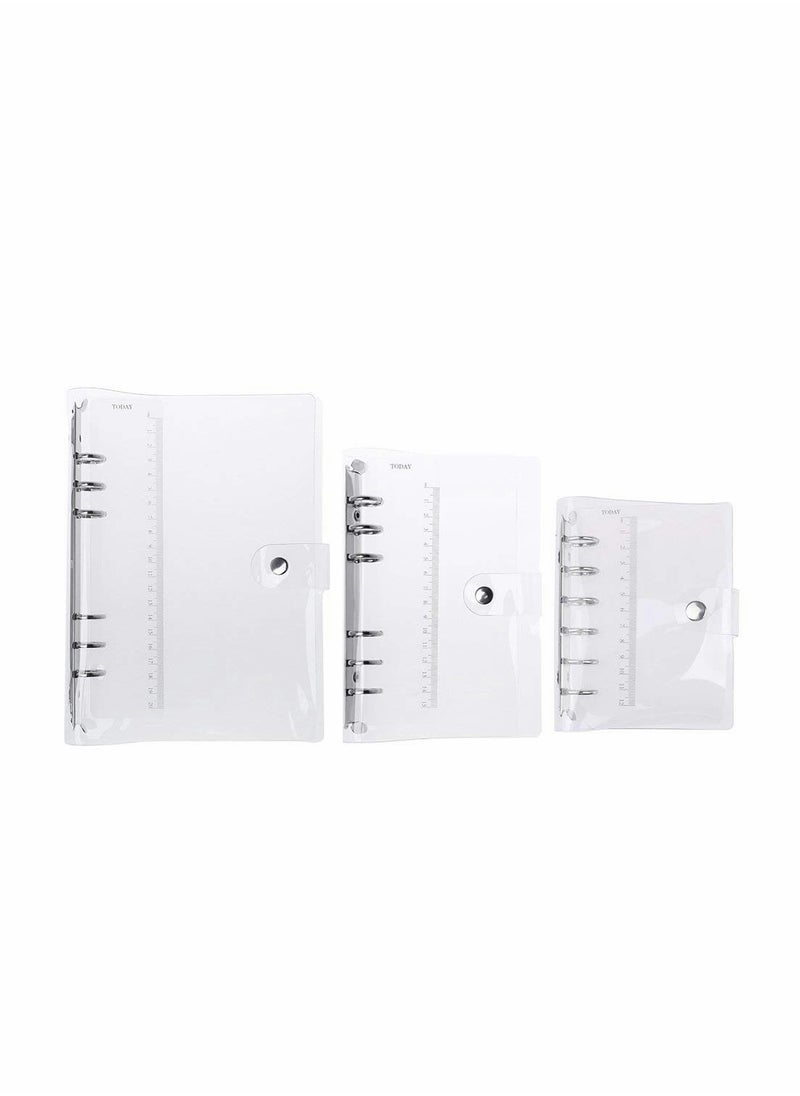 SYOSI - Notebook Binder A6 PVC Notepad Sheet Shell Cover File Folder 6 Holes Binder DIY - Image 1