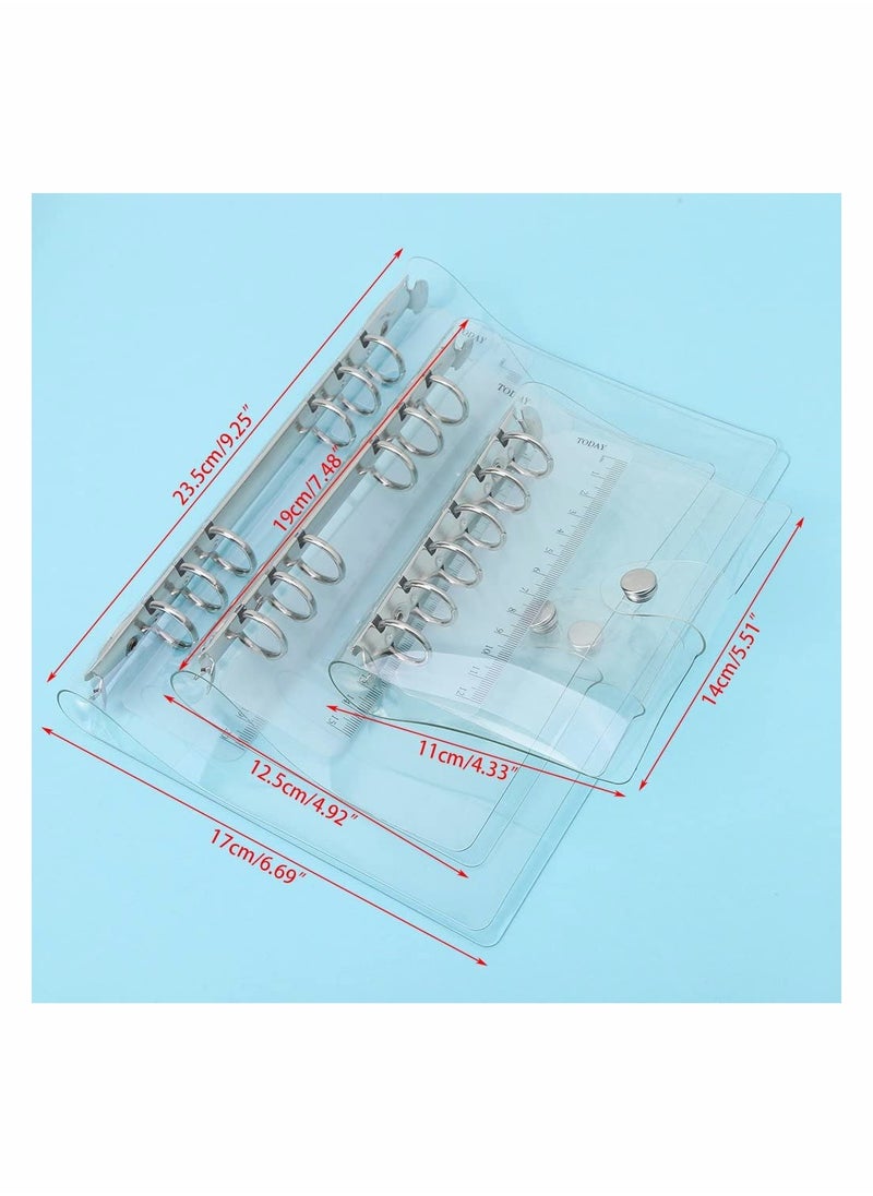 SYOSI - Notebook Binder A6 PVC Notepad Sheet Shell Cover File Folder 6 Holes Binder DIY - Image 1