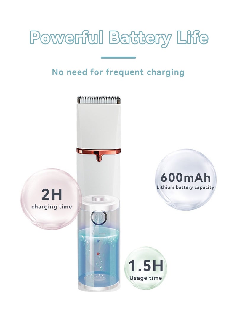 LEOKOR Dog Grooming Clippers Kit, Cordless & Rechargeable Electric Cat Trimmer Tools, 4 in 1 Multifunctional Low Noise Pet Shaver, Nail Grinder Haircutting System, Razor for Body Feet Paw Face Ears Nails Eyes, Hair Trimmer - Image 4