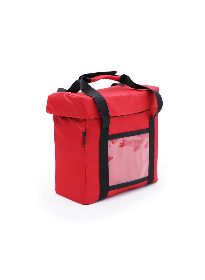 Insular Daily Milk and Grocery Bag | Store Milk, Fruits, Vegetables | Can Latch Outside The Door (Medium, Red) - Image 1