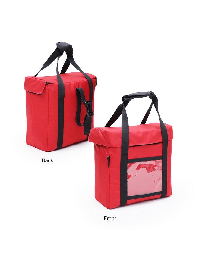 Insular Daily Milk and Grocery Bag | Store Milk, Fruits, Vegetables | Can Latch Outside The Door (Medium, Red) - Image 2