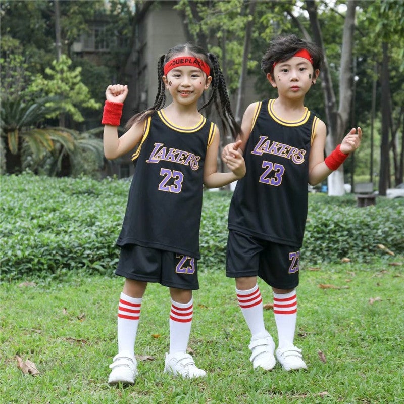 Children'S Basketball Suit Boys' Summer Clothes Breathable Sweat Absorbing Clothes For Primary School Students Sports Vest Jersey - Image 1