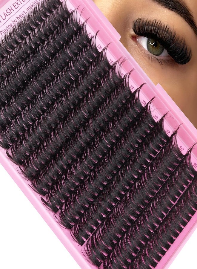 Geeneiya Full Lash Extension Kit 10-18MM Volume Eyelash Extension Kit D Curl Cluster Lashes Individual Eyelashes Kit with Waterproof Lash Bond and Seal, Lash Tweezers (10-18MM, 280Pcs, 70P) - Image 5