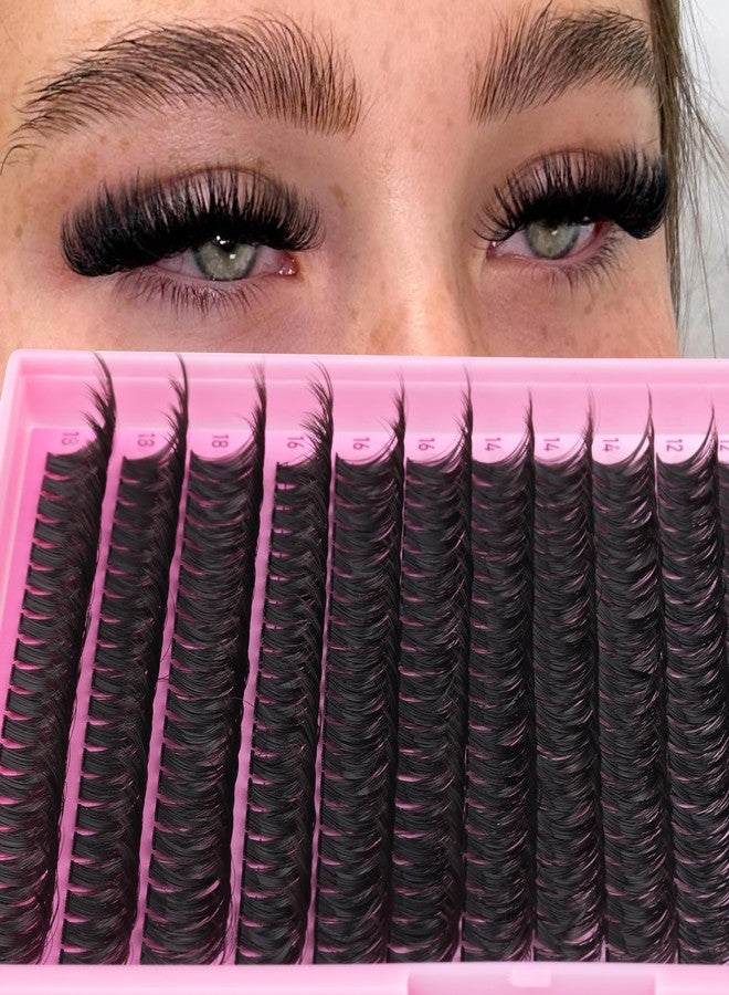 Geeneiya Full Lash Extension Kit 10-18MM Volume Eyelash Extension Kit D Curl Cluster Lashes Individual Eyelashes Kit with Waterproof Lash Bond and Seal, Lash Tweezers (10-18MM, 280Pcs, 70P) - Image 3
