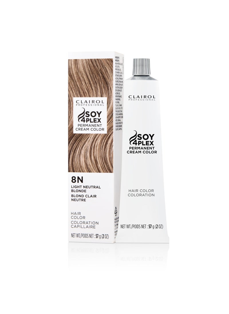 CLAIROL PROFESSIONAL - Clairol Professional Crme Permanente 8n Light Neutral Blonde 2 oz  Packaging May Vary - Image 1