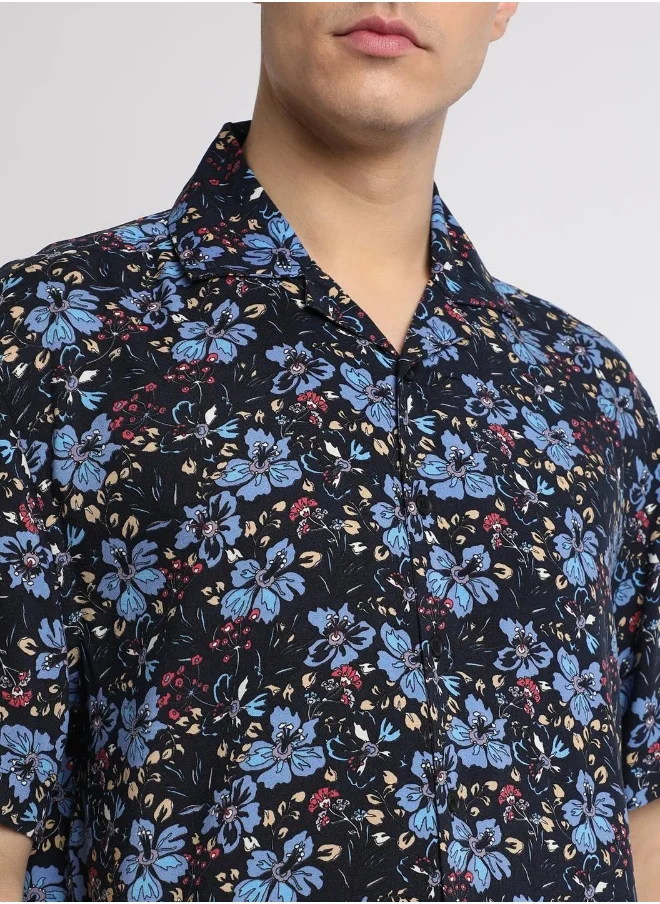 Dennis Lingo Multicolor Relaxed Fit Shirt for Men - Rayon