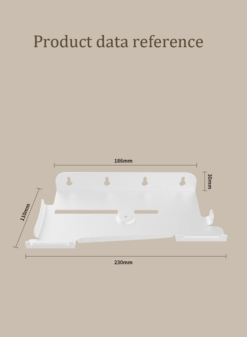 Wall Mount for PS5 Slim - Accessories PS5 Slim Digital/Disc Edition Console Floating Shelf Behind TV, with 2 Detachable Controllers Holder Rack, Solid Metal Stand Kit, Easy Installation - Image 4