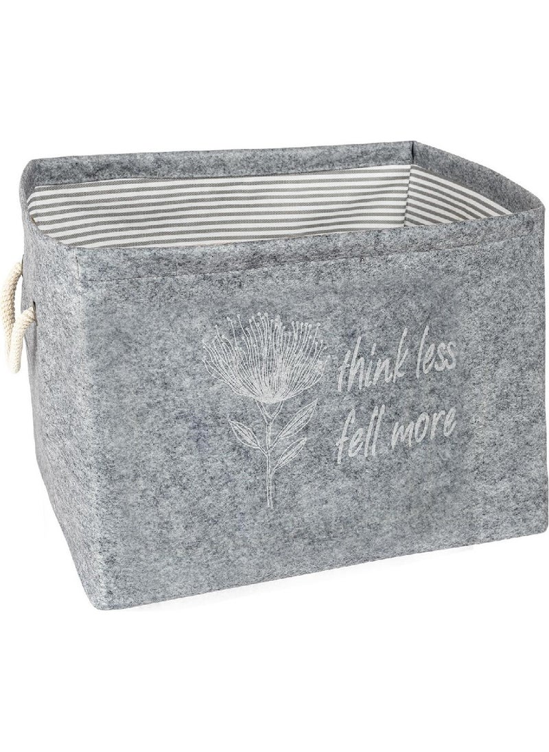 Winbox - Multipurpose Storage Box Bag Felt Handle Organizer Mini 25X20X18 - Image 1