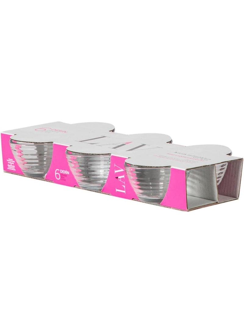 LAV Derin Glass Bowl Set 68Cc 6 Pcs - Image 5