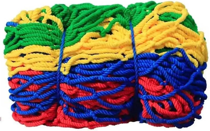 Safety Anti Fall Net Nylon Rope Grid 10x10CM Dia 6MM For Stairs Balcony 1M X 2M - Image 1
