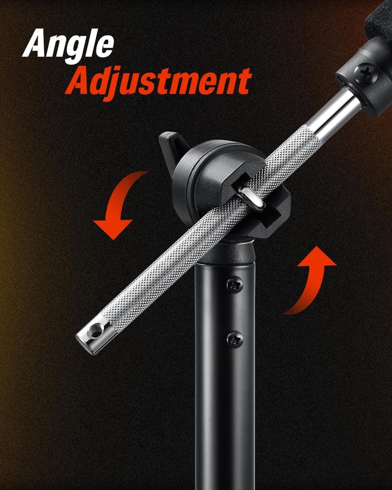 Donner Mute Cymbal Set with 12-inch Cymbals and Cymbals Stand for Electric Drum Kit, More Stable Iron Metal Bracket, Signal Cable, Rack Clamp for Electric Drum Set (For DED-200/400 /500 Expansion) - Image 5