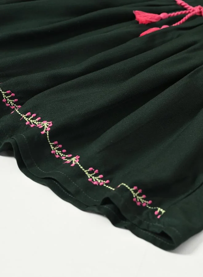 BELLA MODA Embroidered A-Line Dress