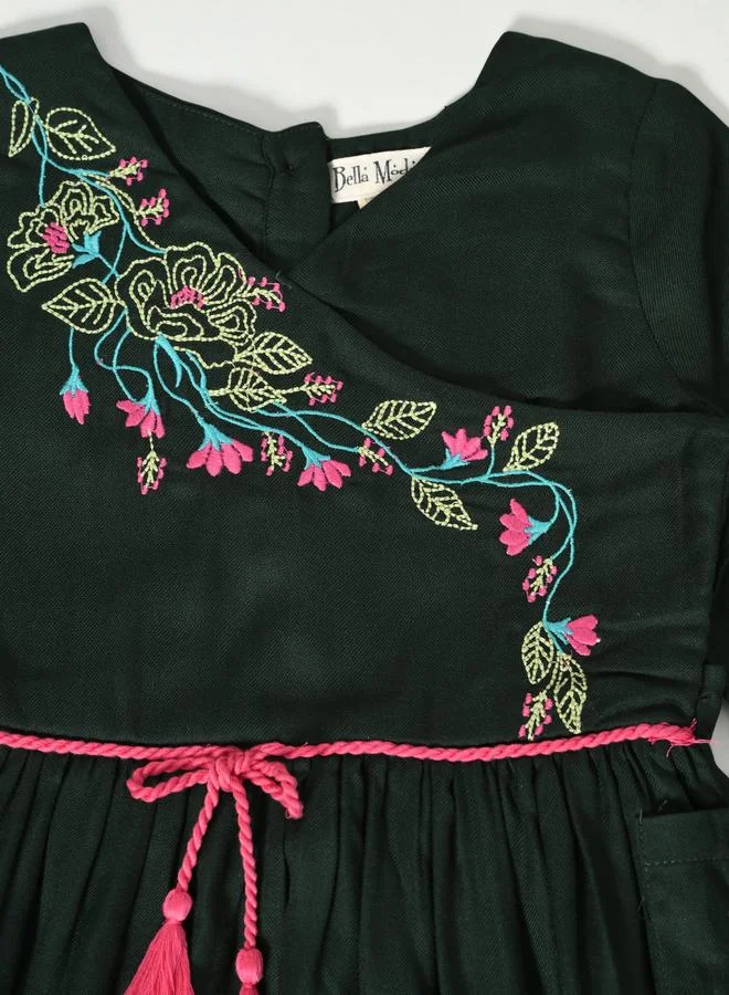 BELLA MODA Embroidered A-Line Dress