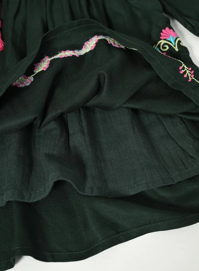 BELLA MODA Embroidered A-Line Dress