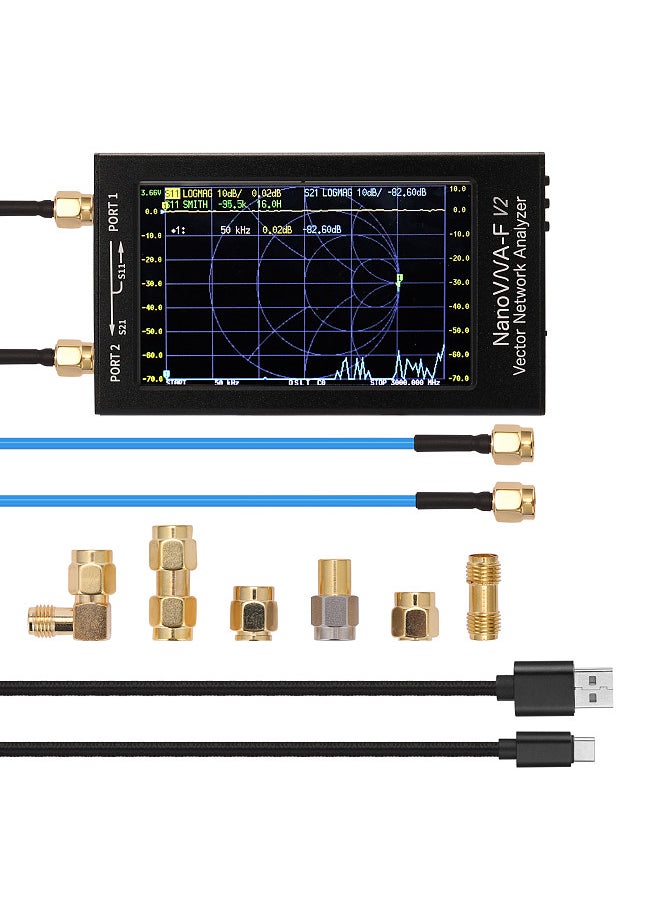 Generic 4.3 Inch IPS LCD Display Vector Network Analyzer S-A-A-2 Antenna Analyzer Short Waves HF VHF  - Image 1