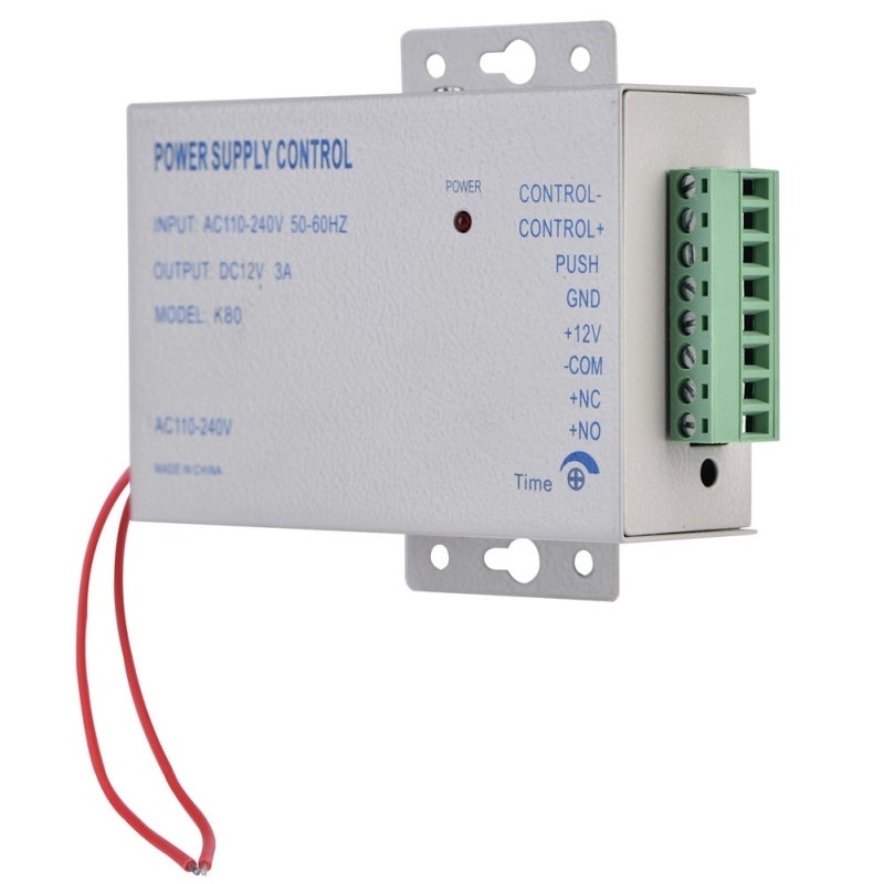 Door Access Control: 100‑240V AC To DC Power Supply Controller - Anti‑Interference Stable Reliable NC NO Outputs 0‑15s Delay Control Circuit for Wall Mounted Electric Lock Control - Image 5