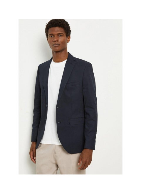 Single Breasted Cotton Blazer