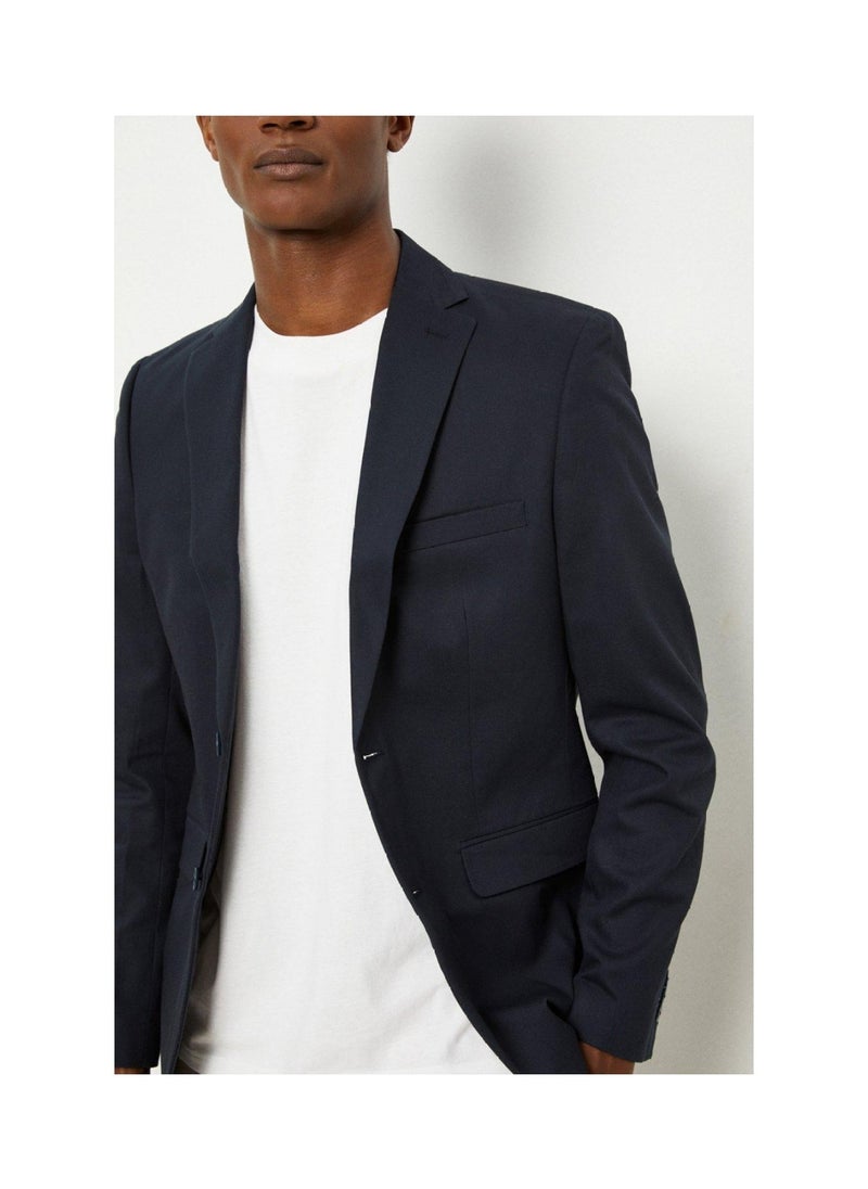 BURTON - Single Breasted Cotton Blazer - Image 1
