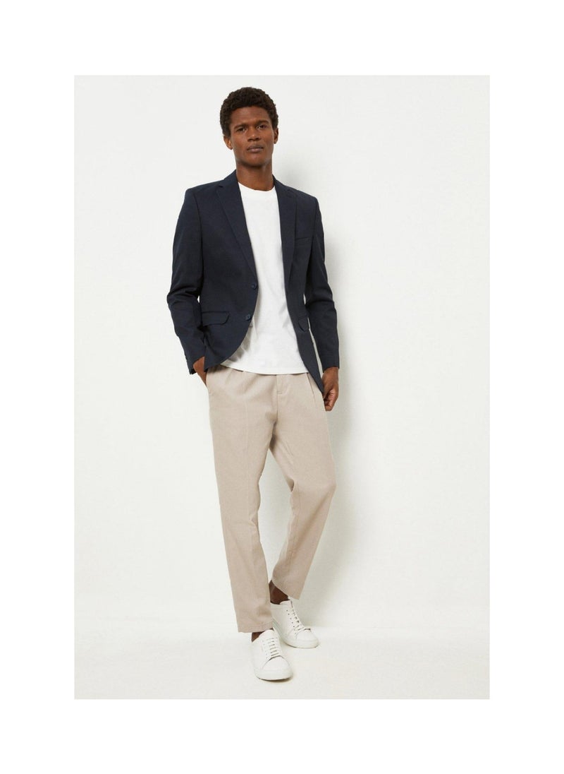 BURTON - Single Breasted Cotton Blazer - Image 1