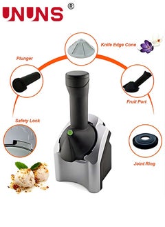 UNUNS Ice Cream Maker,Electric Fruit Sorbet Machine Maker,For Ice Cream,Desserts,Gelato Smoothie  - Image 2