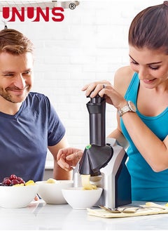UNUNS Ice Cream Maker,Electric Fruit Sorbet Machine Maker,For Ice Cream,Desserts,Gelato Smoothie  - Image 5